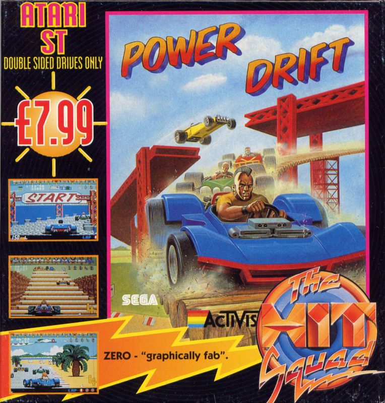 Power Drift box art for Atari ST